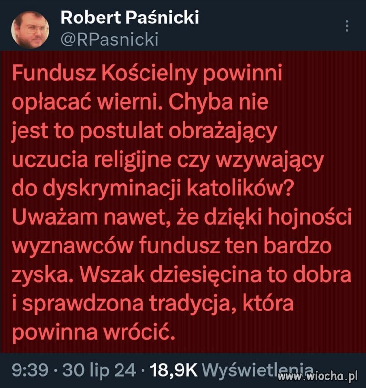 Za każdą usługę powinien płacić usługobiorca ...