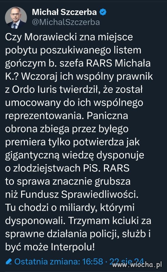 Morawiec wysłał go tam na przeszpiegi ...
