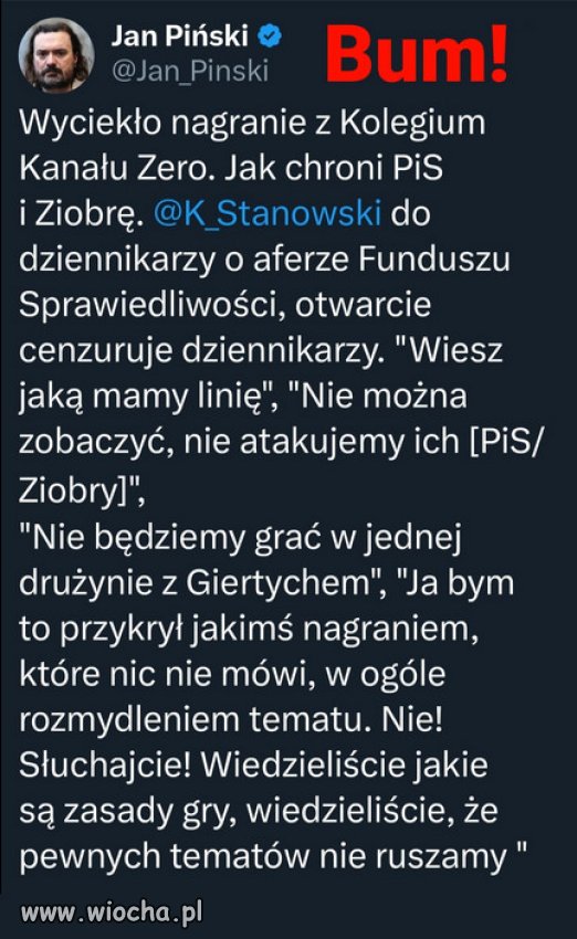 I oni mówią, że są dziennikarzami. Mniej niż zero.