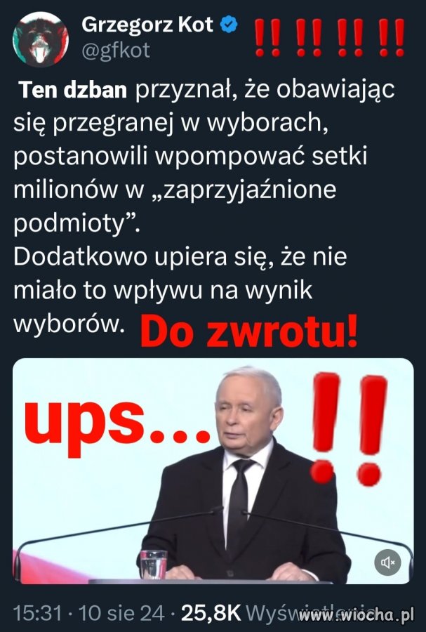 Twierdził, że jest taki mądry, a dostarczył na ...