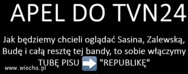 Podpisuję się pod apelem.