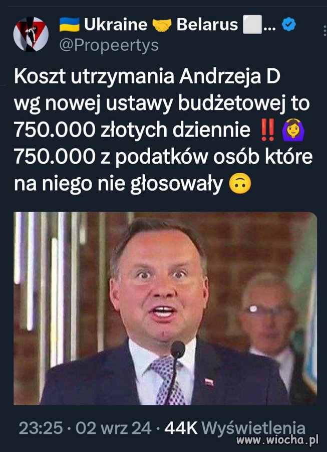 Tyle nas, podatników kosztuje ta PAD _lina !