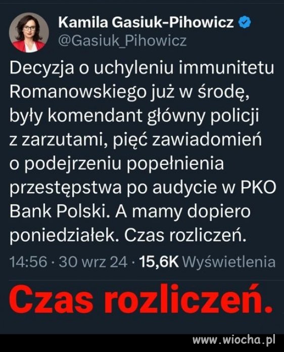 Pięknie się ten tydzień zaczął. Oby tak dalej !