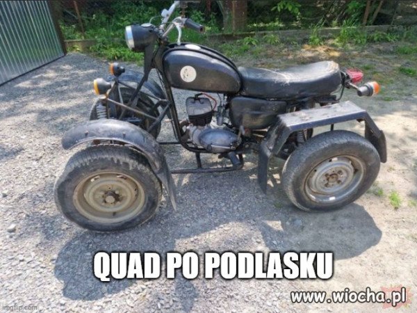 Quad na Podlasiu.