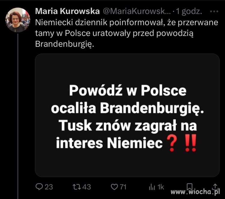 Bobola jej padł na mózg. 