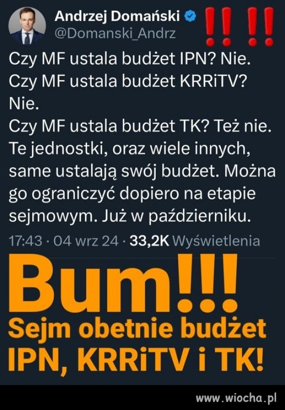 Obciąć budżety tych post PiSowskich instytucji, 