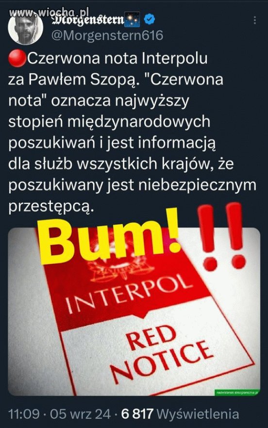 Groźny przestępca. Pisowski przestępca.
