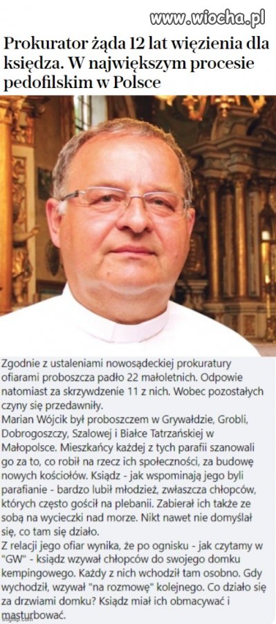  czy xiądz Marian Wójcik spędzi emeryturę