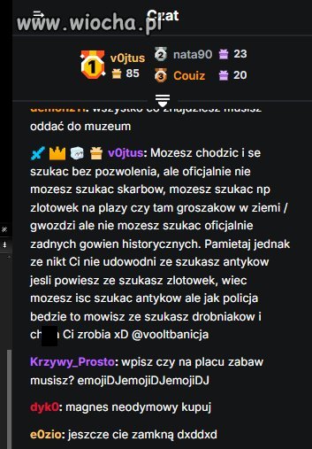 Moderator i jego plany na wykrywacz