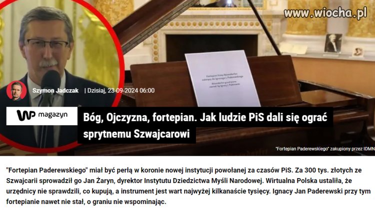 To kiedy badanie miecza od Sasina?