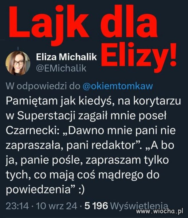 Gdyby chciał mówić o swoich przekrętach to by ...