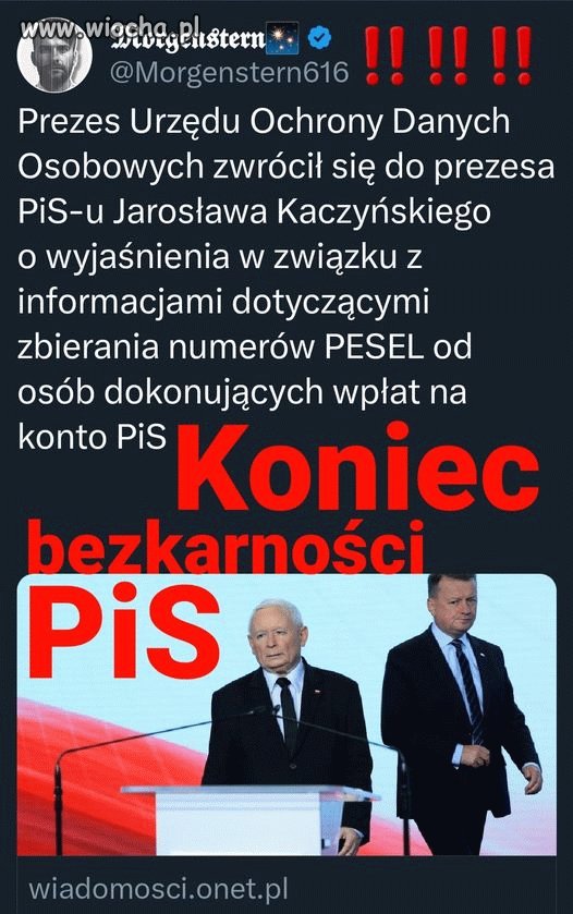 No właśnie pisowskie ścierwa