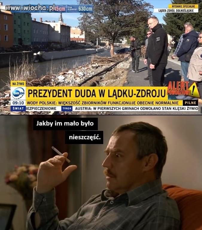 Prezydent i powódź 