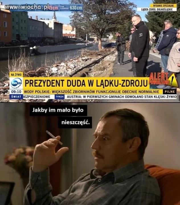 Prezydent i powódź 