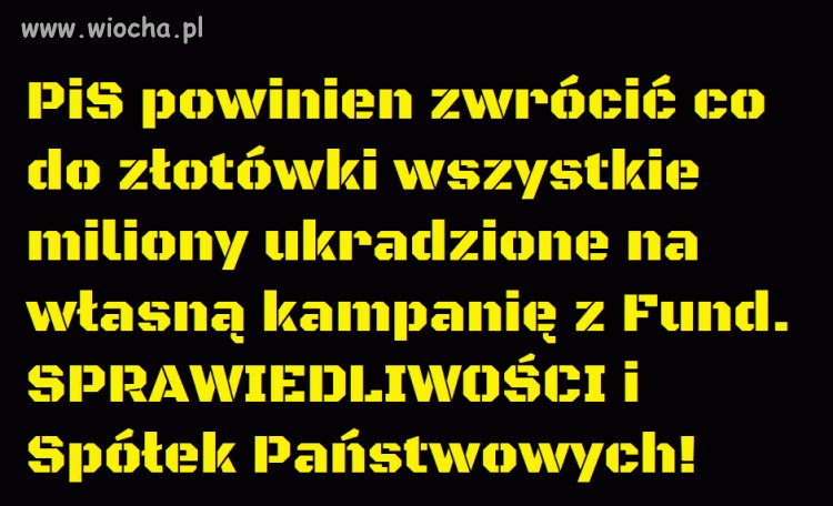 Dokładnie tak powinno być