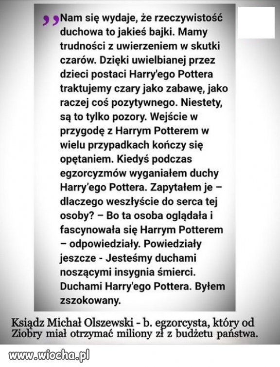 Cwaniaka parafianie uczynią świętym...