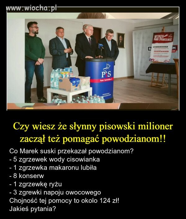 Takie tam z życia ludzkich panów z pisowskich elyt