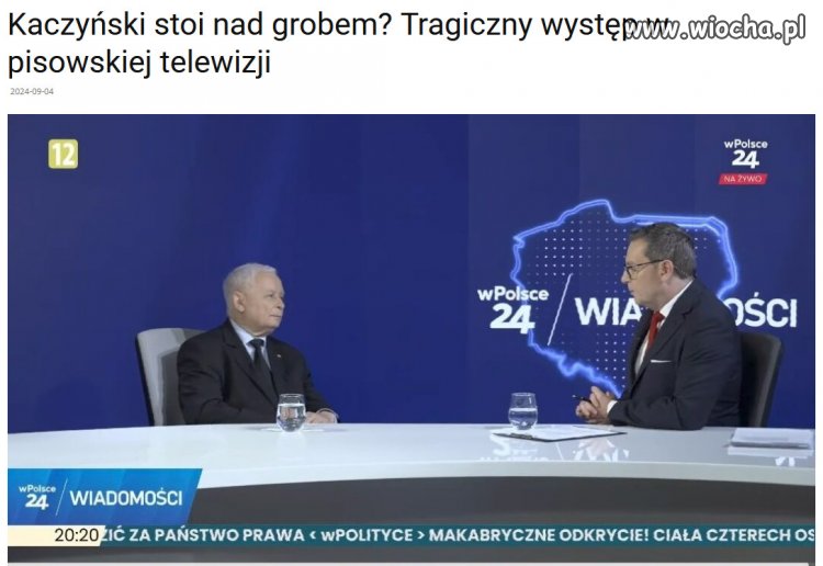 Wygląd prezesa PiS można opisać jednym słowem: upiorny.