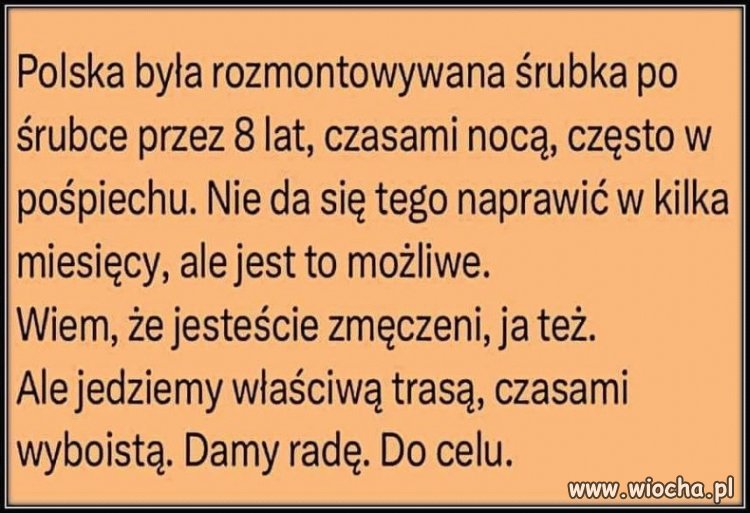 I tak trzymać