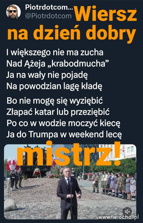 Odrobinę poezji z rana ...