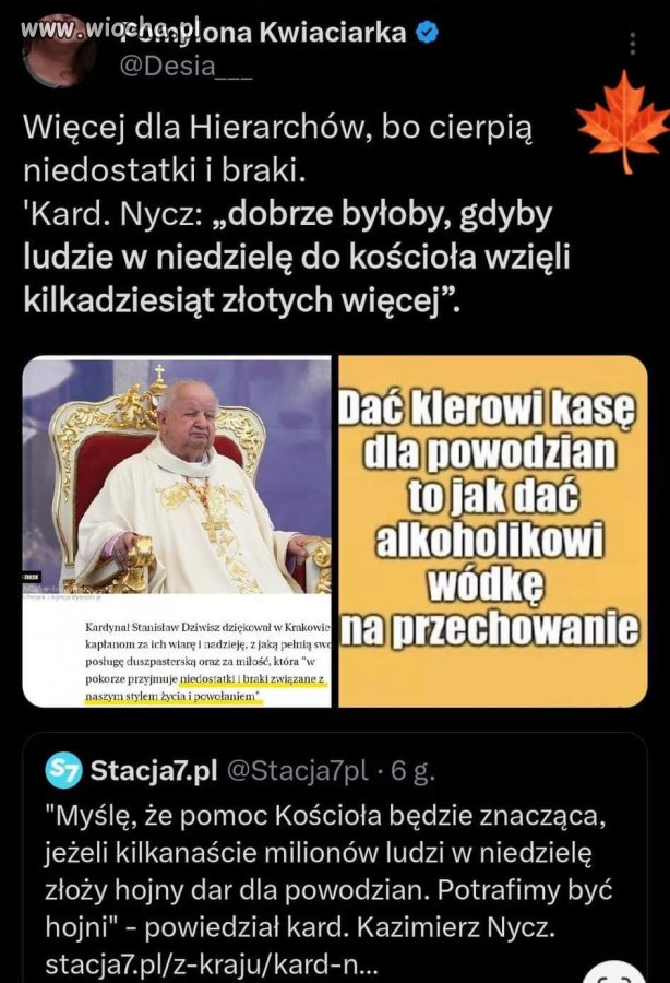 Jedna sztabka złota dla powodzian