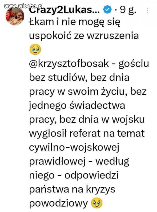 I kolejny ekspert od niczego.