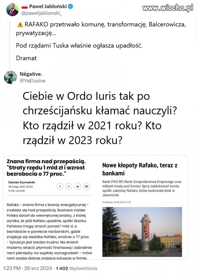 Rafako nie przetrwało rządów bandytów