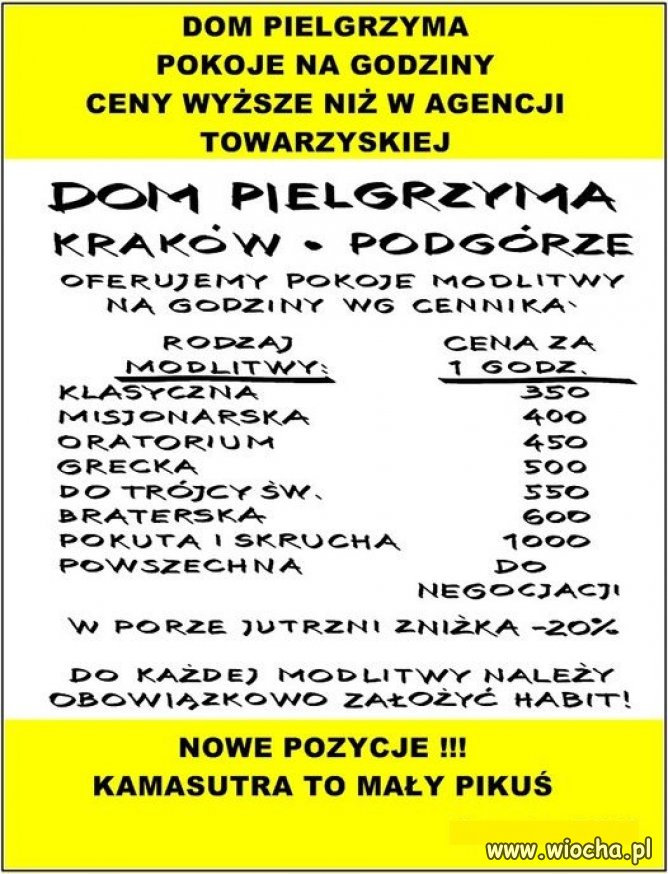 Pokoje na godziny. Drogo ?