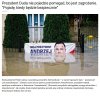 Prezydent zapowiedział, że „pojedzie, kiedy będzie bezpiecznie”.
