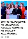 Posłowie PiS się mocno buntują i nie chą płacić.