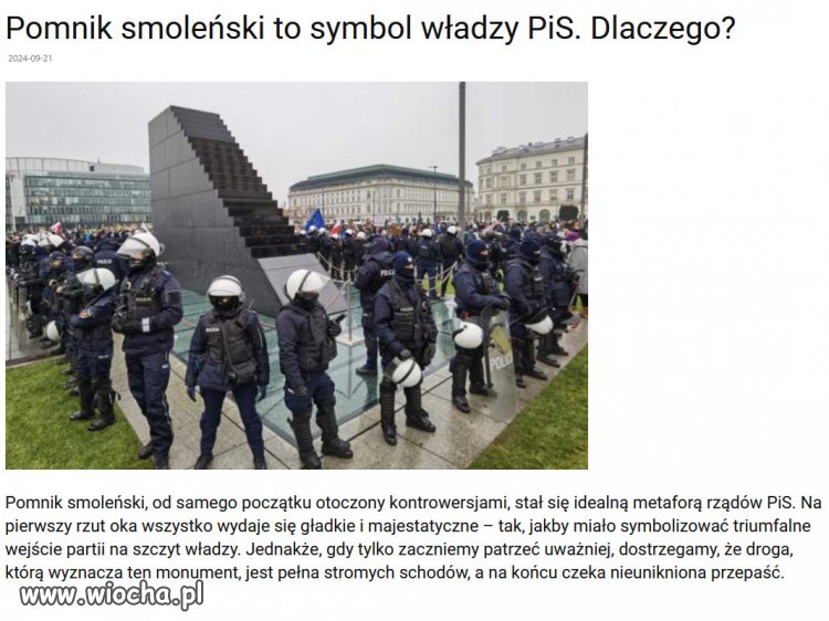 Pomnik dyktatury PiSu, rzadow ciemniakow Kaczynskiego!
