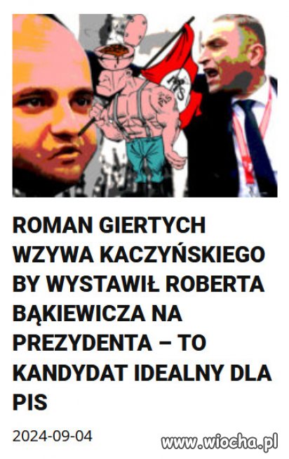 I choć brzmi to jak żart, idealnie pasuje do profilu