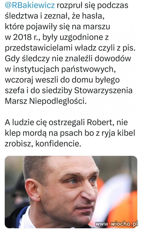Facet skrewił