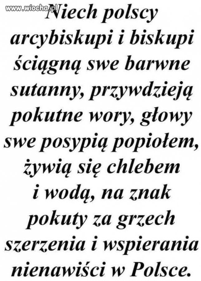 Co niedziela podjudzaja
