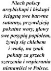 Co niedziela podjudzaja