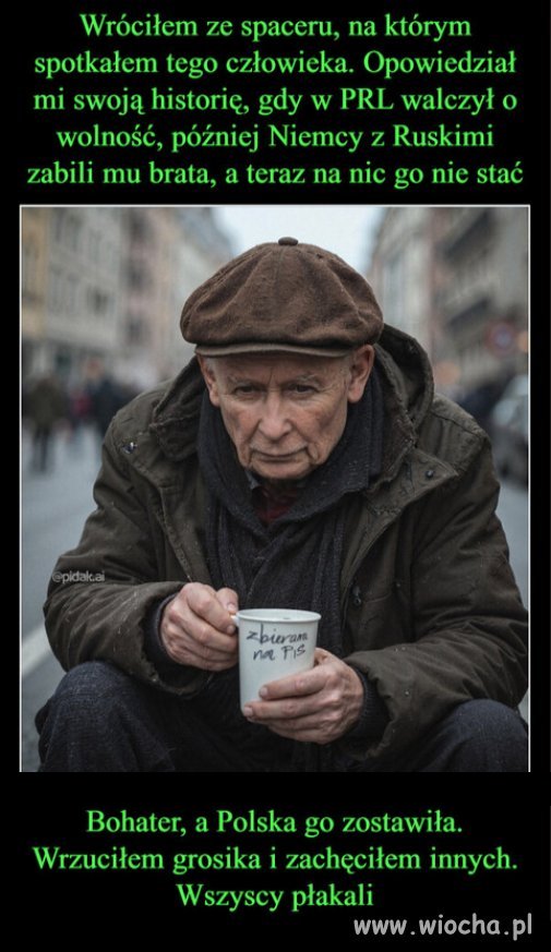 Takie nieszczęście...może Putin przyśle ruble?