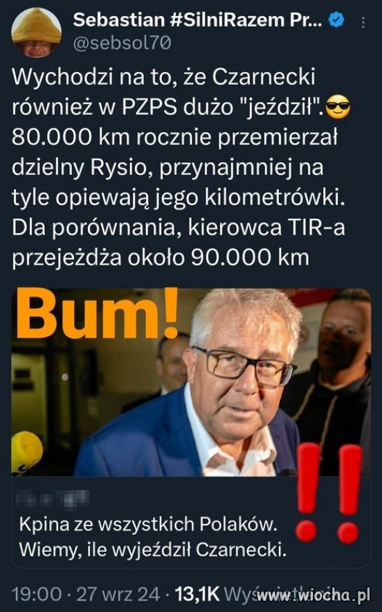 Najaktywniejszy globtroter w PiSie ...