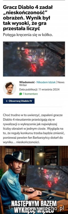 Trudno będzie to pobić