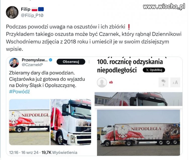 Żadnych wpłat na zbiórki firmowane przez PiSiorów. 