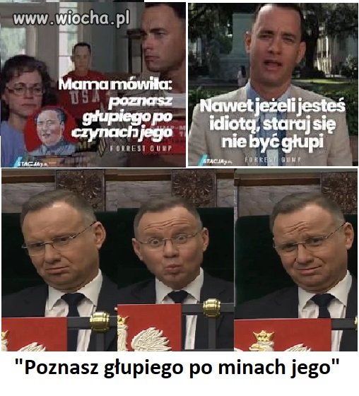 A może po kadencji pójdzie w ...aktorstwo