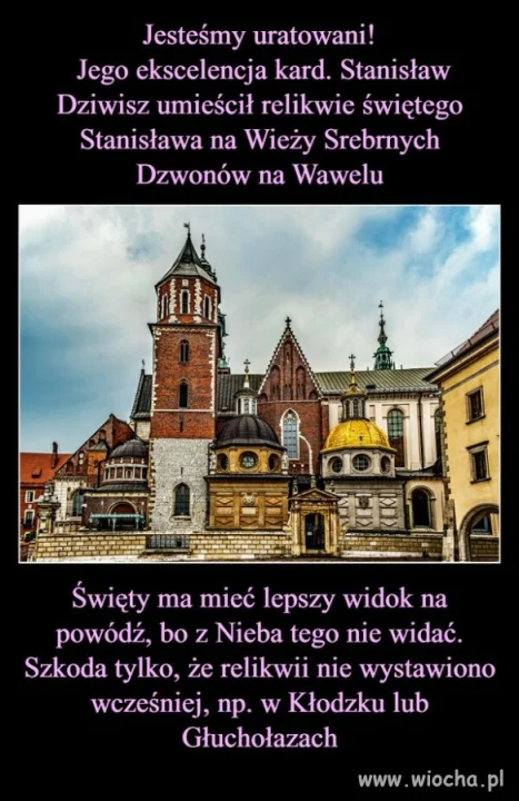 Kolejny dowód na to, że wiara czyni czuba !