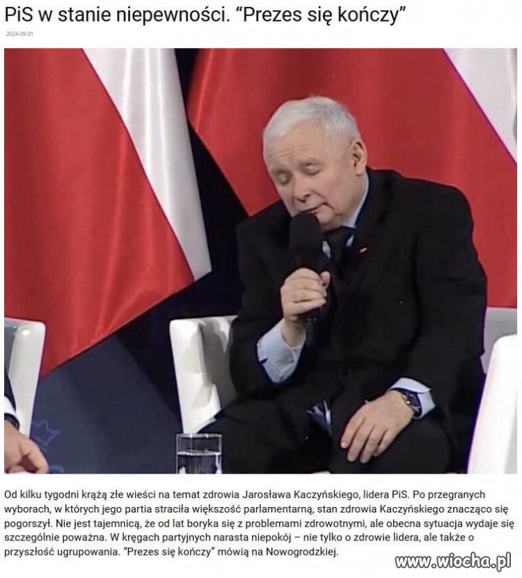 Razem z Kaczynskim, skonczy sie PiS...