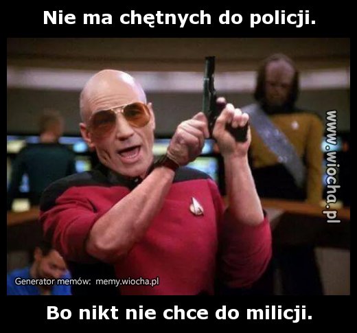 Nie ma chętnych do policji.
