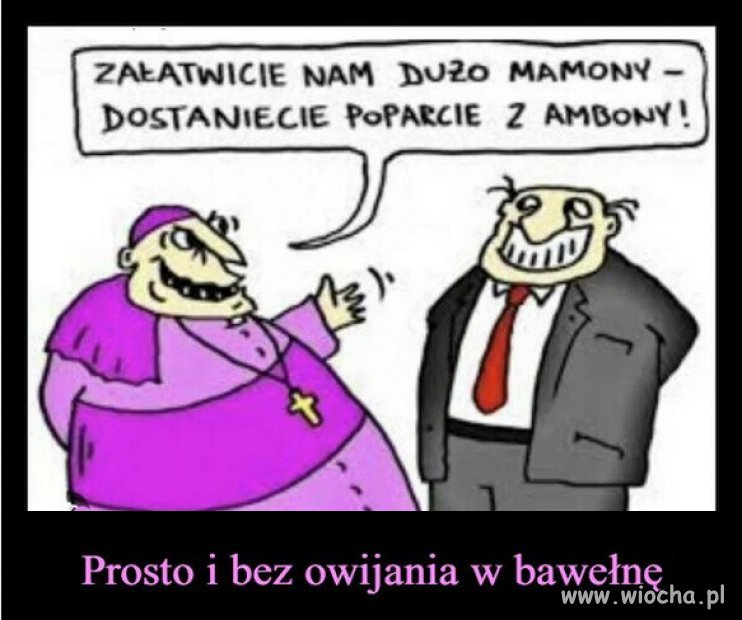 Kaczynski zbiera kase na poparcie z ambony...