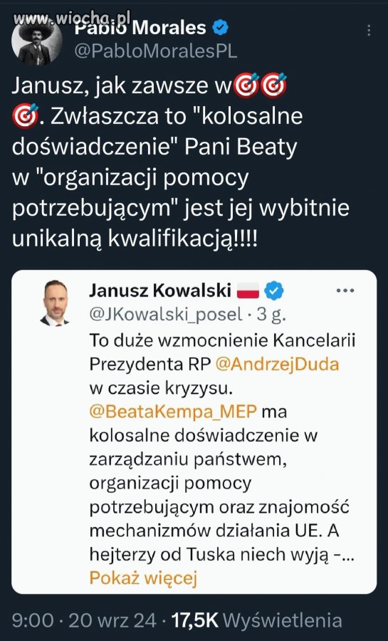 Janusz o Beacie Klępie