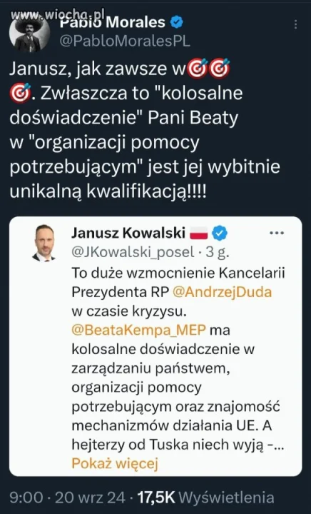 Janusz o Beacie Klępie