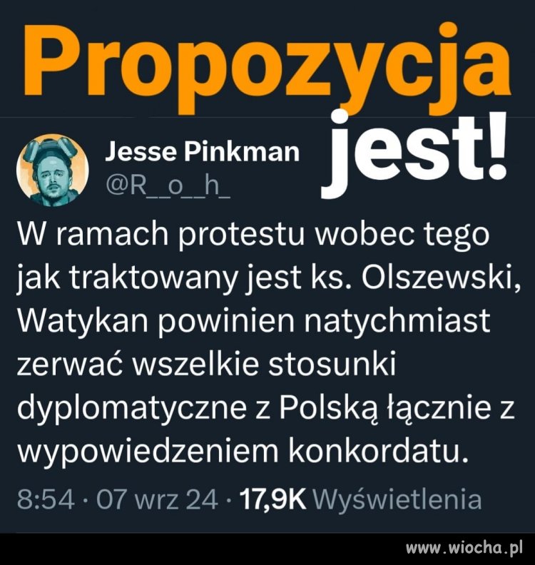 Super propozycja !  Na co oni jeszcze czekają ?