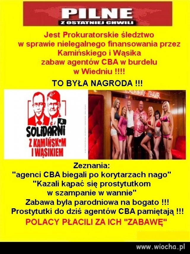 Tak się zabawiali za kasę polskich podatników ...