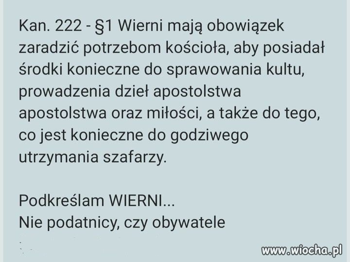 WIERNI...a nie budżet państwa