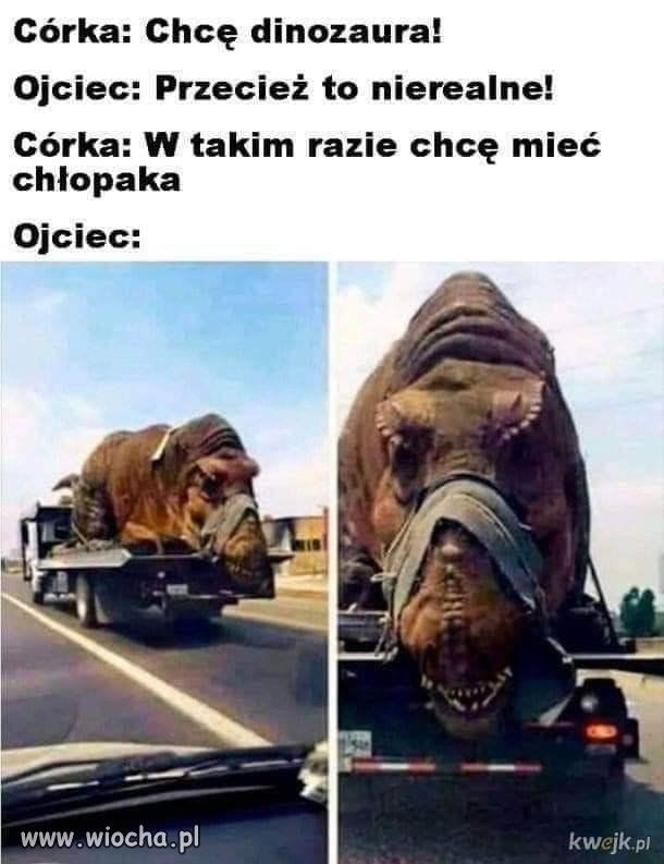 Gdy córka chce dinozaura 
